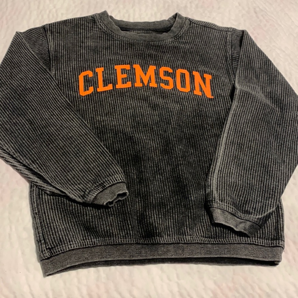 Clemson Ribbed Sweatshirt - Kids YS